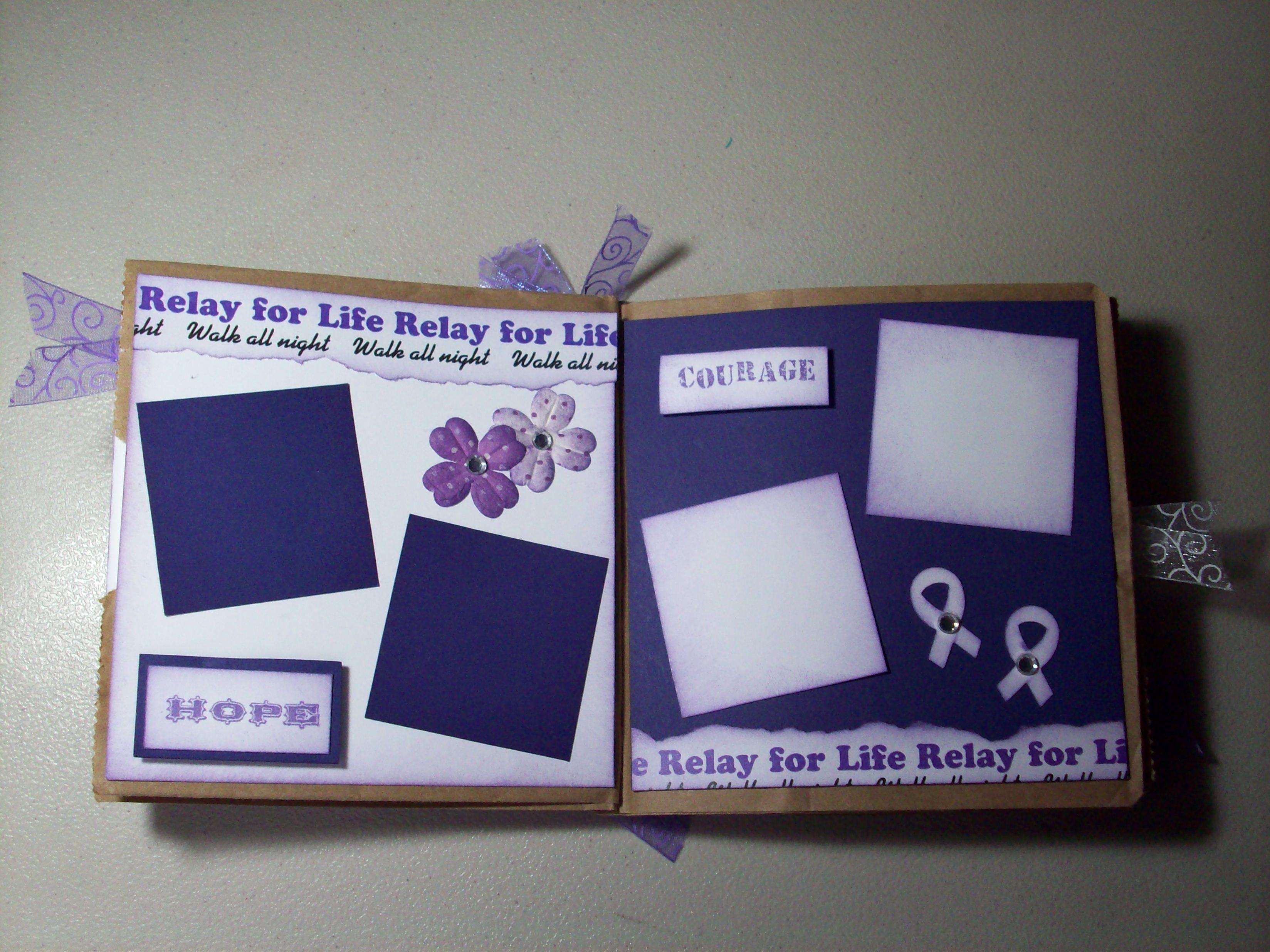 Relay For Life Fundraiser Idea Make Up Sbook Pages People Relay For Life Fundraiser Idea Make Up Sbook Pages People To And Add Their Own Photos