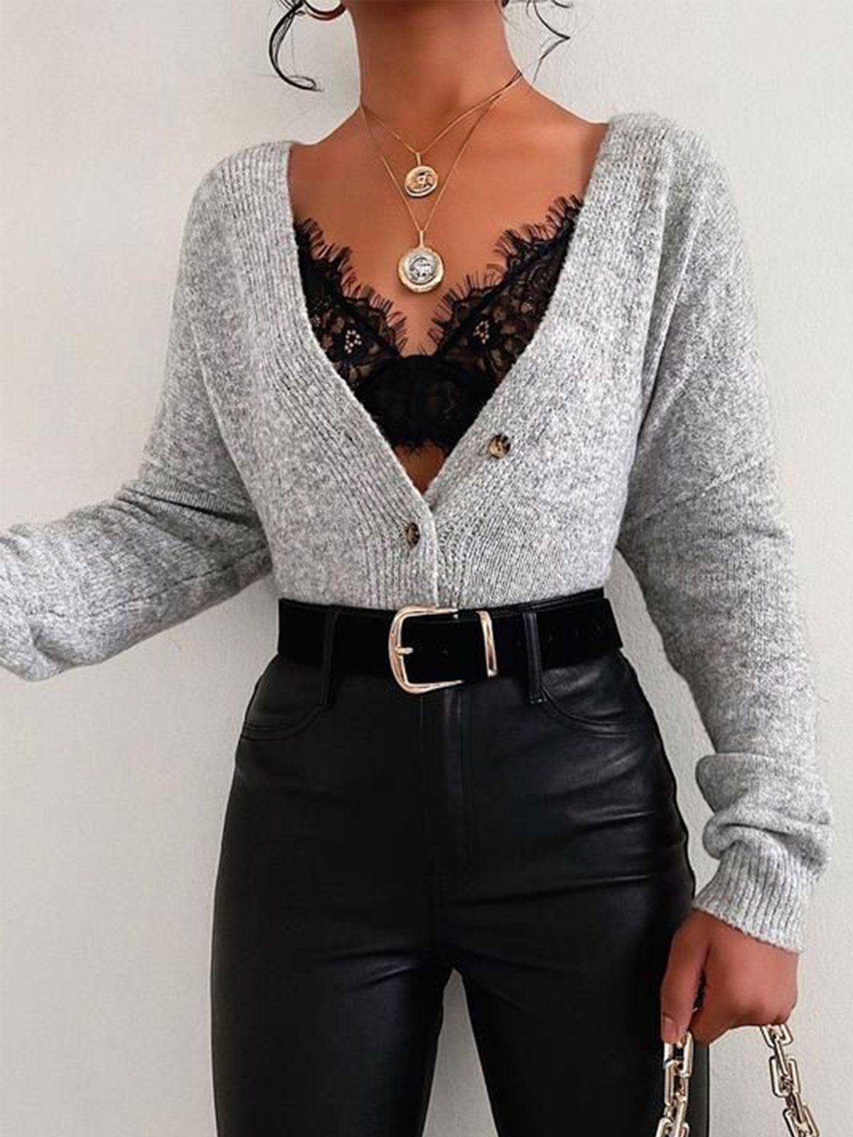 Frauen Casual Langarm Solid V Neck Pullover Farbe Block Kleid LDMB 04 Frauen Casual Langarm Solid V Neck Pullover Farbe Block Kleid LDMB 04