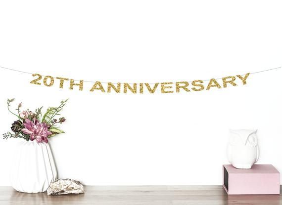 20th Anniversary Glitter Banner | Cheers To 20 Years | 20th Wedding Anniversary | Birthday | Anniver #20thanniversarywedding 20th Anniversary Glitter Banner | Cheers To 20 Years | 20th Wedding Anniversary | Birthday | Anniver #20thanniversarywedding