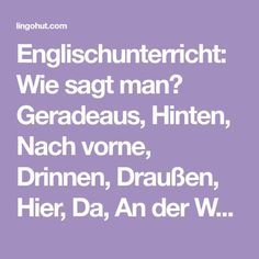 Draußen Englisch Draußen Englisch