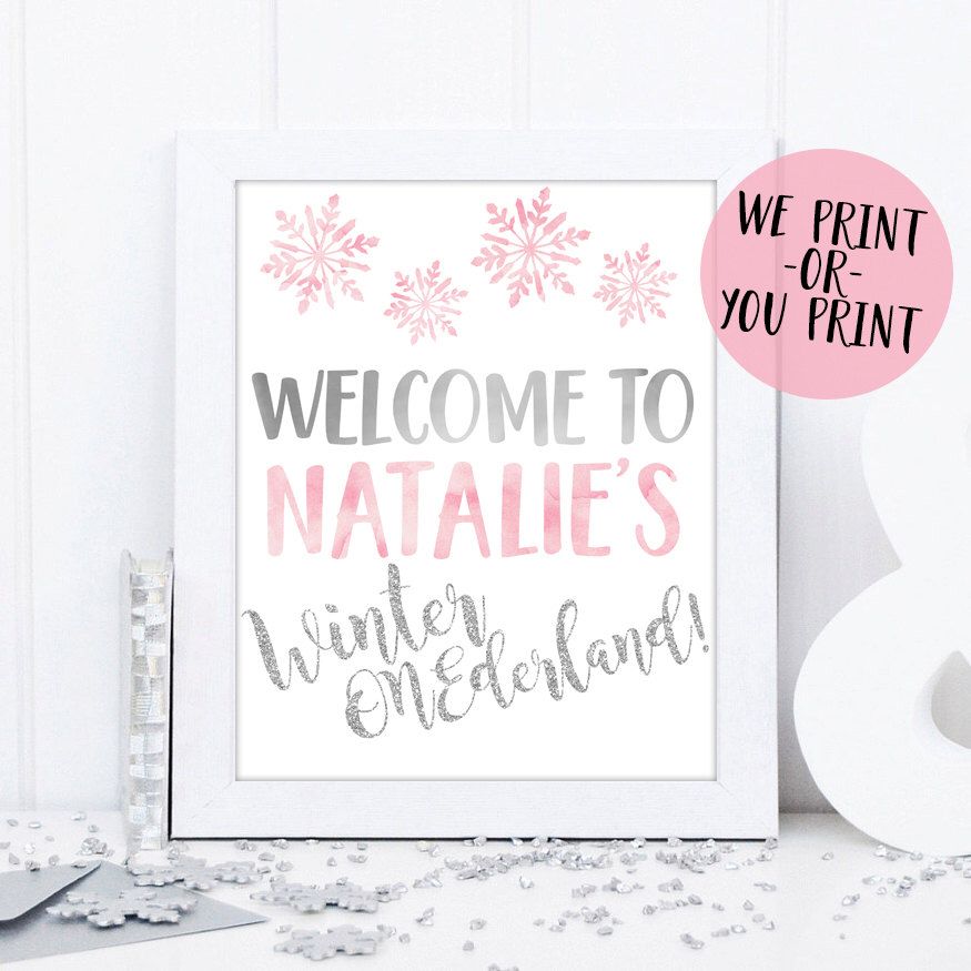 Download Winter Onederland Welcome Sign Winter First Birthday Sign | Etsy | First birthday sign, Fun to ...