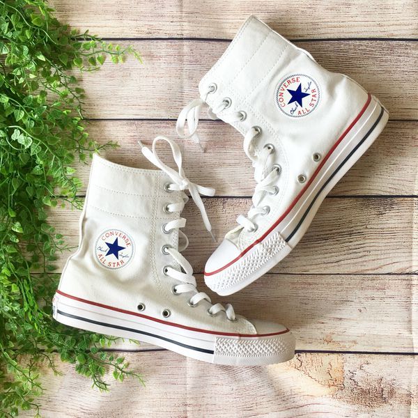 Converse White High Top Women Sz 7 for
