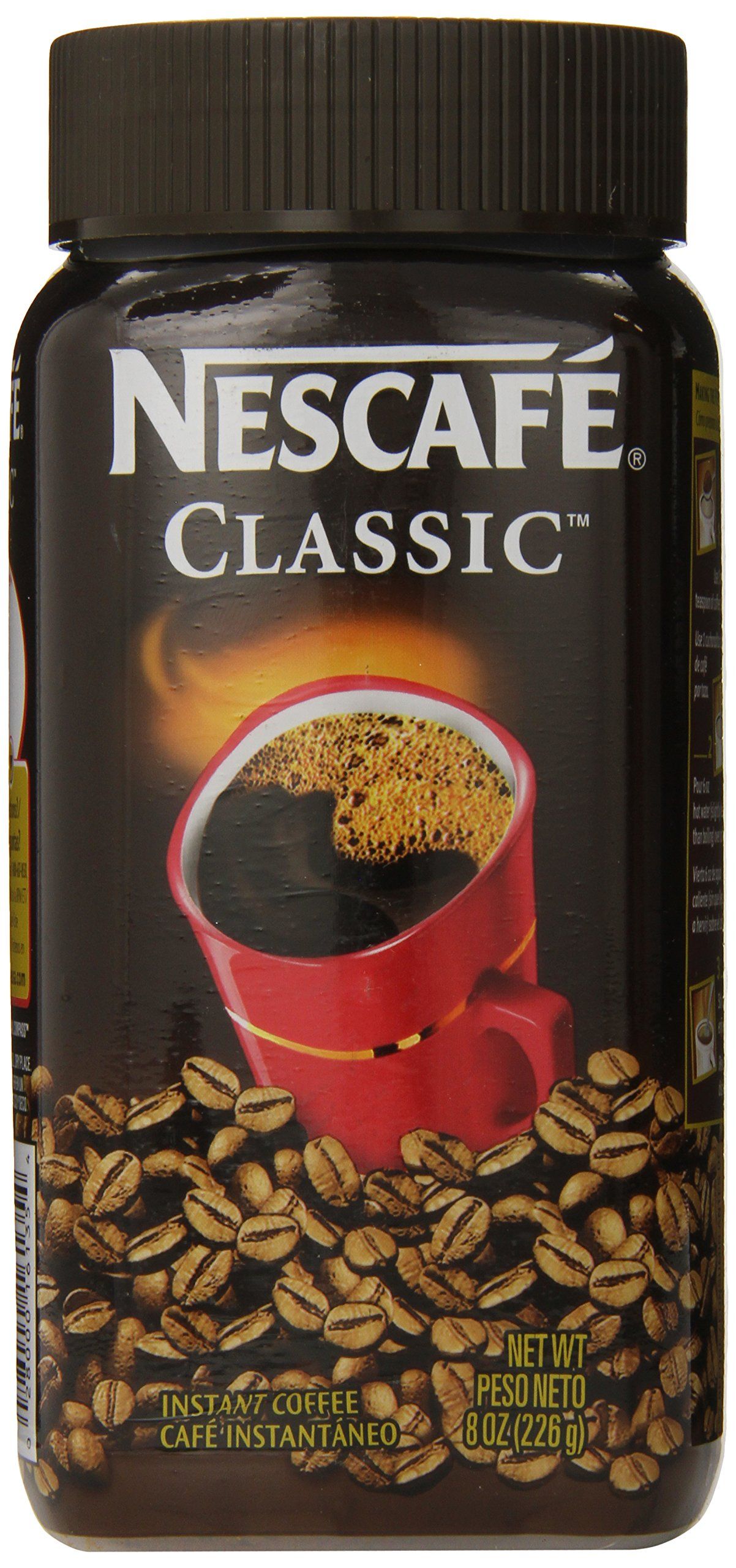 Nescafe Classic Instant Coffee, 8Ounce Jars (Pack of 3