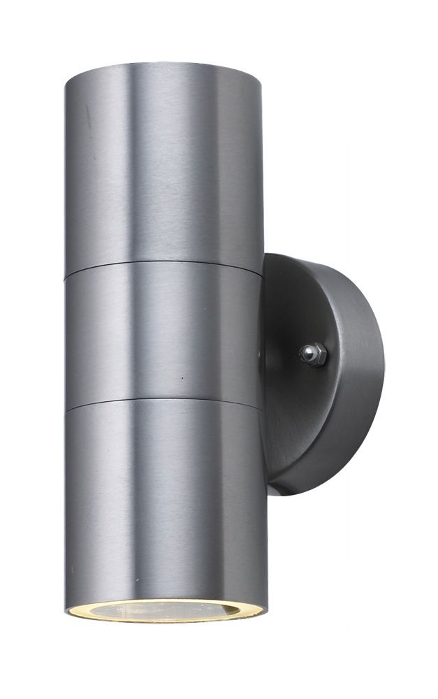 3 x SAXBY 13802 PALIN Up//Down Stainless Steel Indoor//Outdoor Dimmable Wall Light