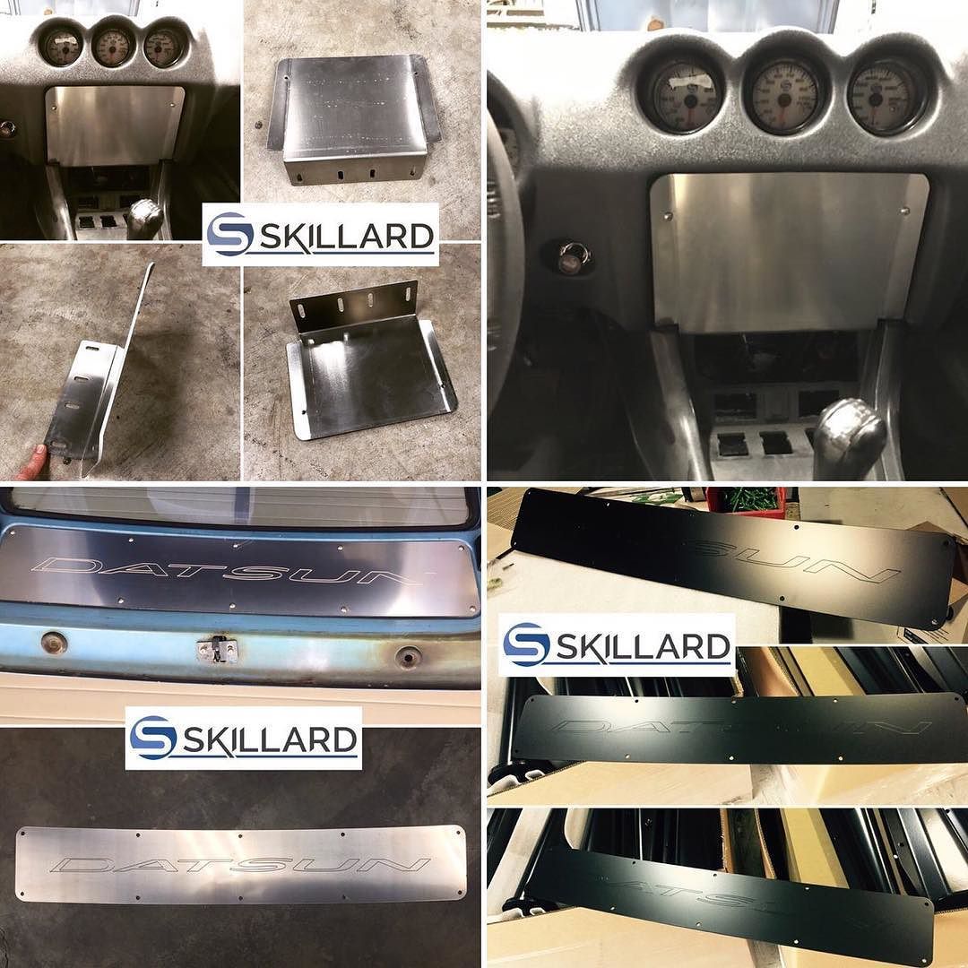 We Are Now Offering Skillard Automotive 280z Heater Control Panel Radio Delete And S30 Custom Aluminum Rear Deck Panel Link In Datsun Datsun Car Car Interior