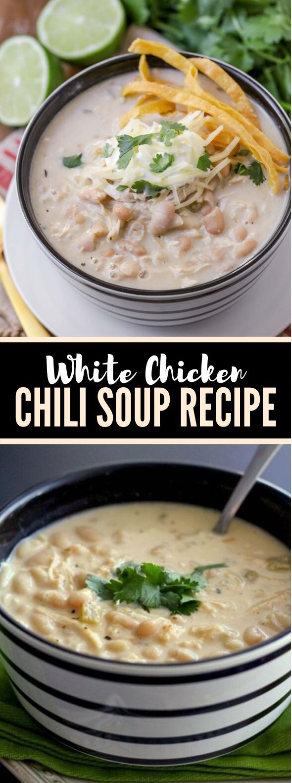 WHITE CHICKEN CHILI #dinner #chickendinner #chili #lunch #soup #whitechickenchili