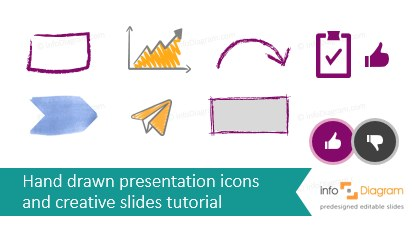 free hand drawn icons and shapes for ppt plus a inspiration guide