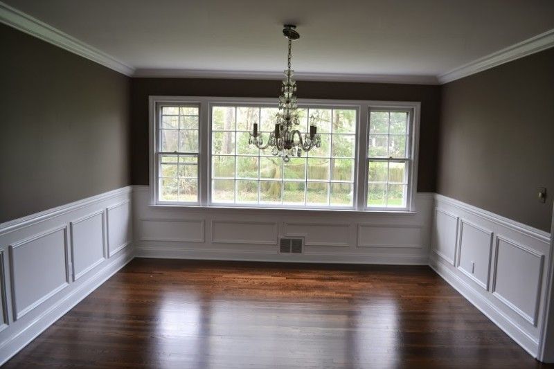 Dining Room Moulding Ideas Part - 16: ~love The Wall Color~ Picture Frame Molding In Dining Room, Madison, NJ