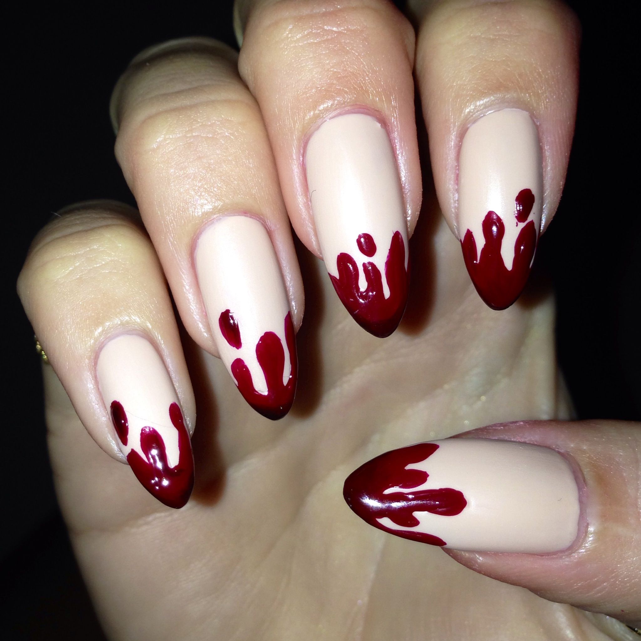 #halloweennails #halloweennailart | Pointy nail designs ...