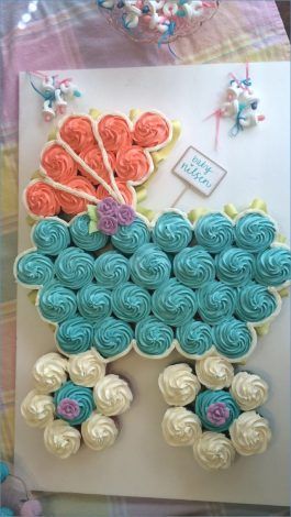 Baby Shower Cupcakes for girls, boys and neutral showers. This collection includes cupcake ideas for woodland, elephant, boho, floral, rustic, pink, baby blue, animal baby shower themes, and a lot more. Some ideas are DIY simple and easy to make yourself, some are inspiration for you to take to your baker. #babyshower Baby Shower Kuchen, Gateau Baby Shower, Baby Shower Cakes, Baby Shower Favors, Baby Shower Parties, Baby Shower Themes, Baby Shower Gifts, Shower Ideas, Fiesta Baby Shower