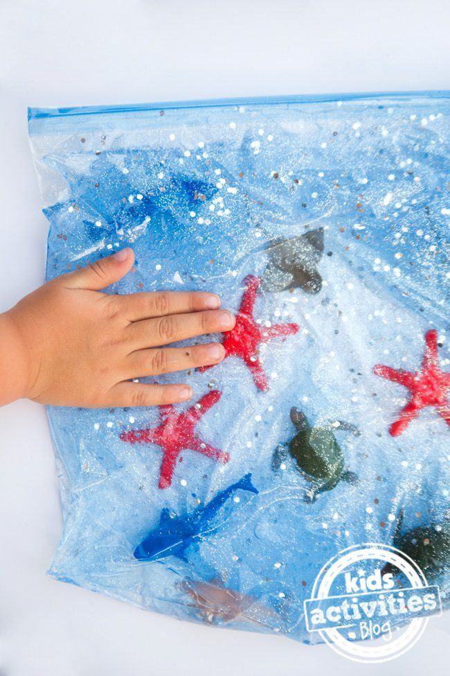 Easy DIY Sensory Bag With Ocean Theme Preschool Crafts Sensory Bag easy-diy-sensory-bag-with-ocean-theme-preschool-crafts-sensory-bag