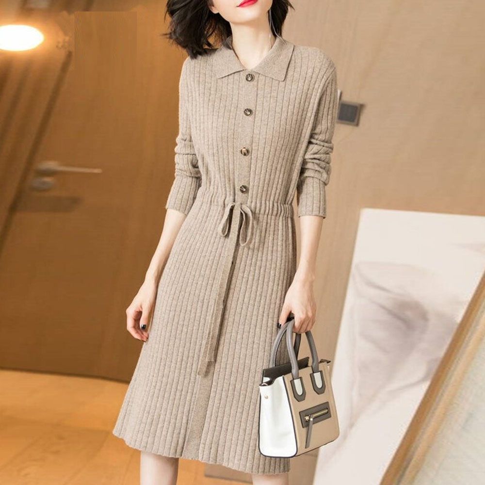 リボン長袖ミモレ丈レディースファッション大人可愛い無地シンプルプルオーバーワンピース In 21 Long Sleeve Knit Dress Long Sleeve Sweater Dress Knit Midi Dress リボン長袖ミモレ丈レディースファッション大人可愛い無地シンプルプルオーバーワンピース In 21 Long Sleeve Knit Dress Long Sleeve Sweater Dress Knit Midi Dress