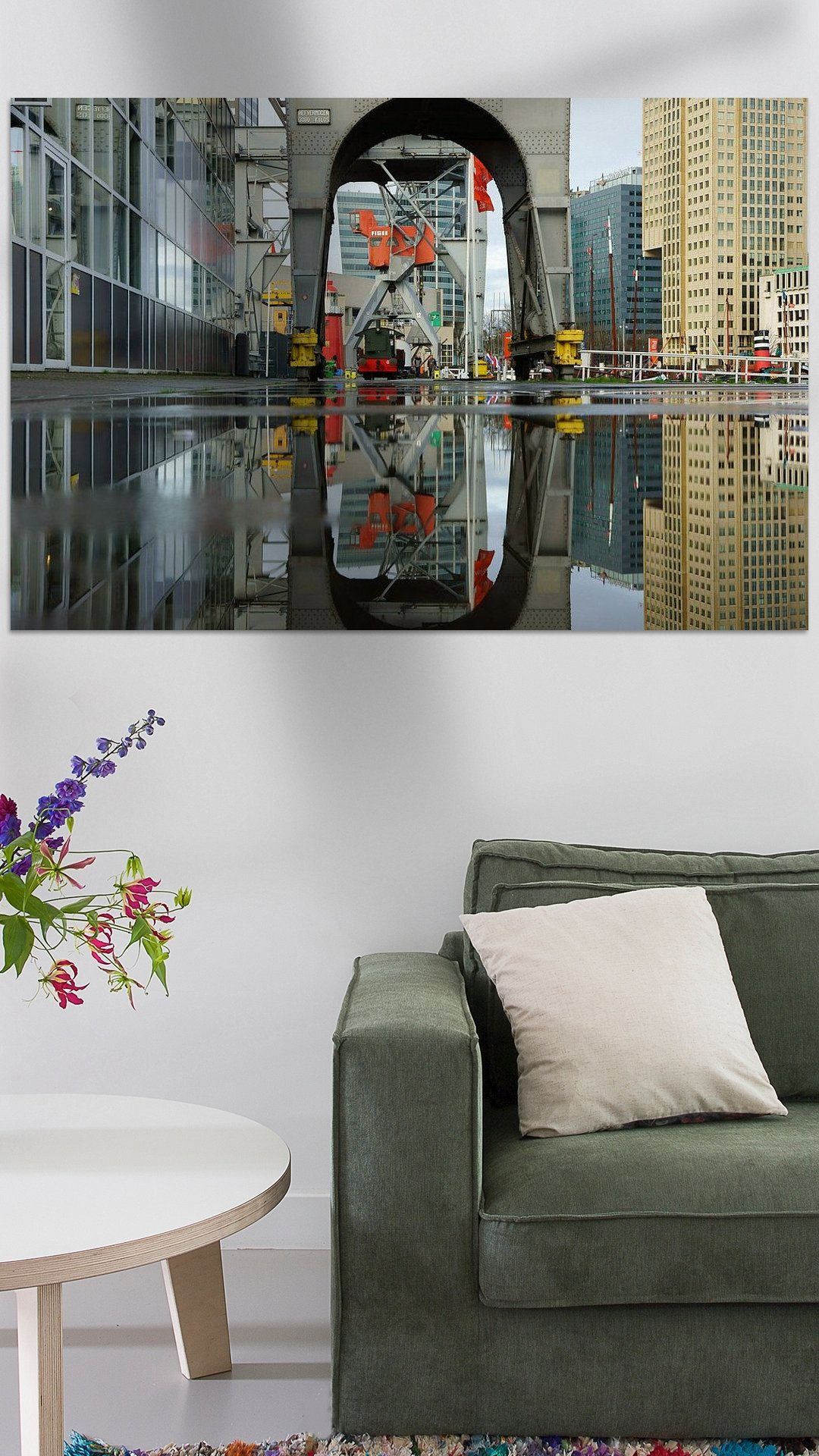 Koop het kunstwerk 'Leuvehaven, Rotterdam' van Michel van Kooten als schilderij op canvas, aluminium dibond, staal, (ingelijste) fotoprint, behang, en meer. Rotterdam, Canvas, Products, Tela, Canvases, Gadget