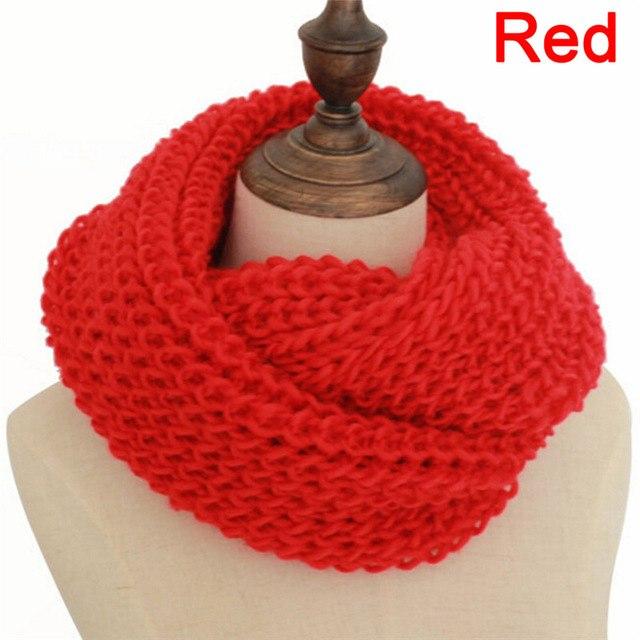 Unisex Winter Knitted Scarves Collar Neck Warmer Woman'S Crochet Ring Loop Women Scarves Gifts Lady 9 Colors #mensscarves