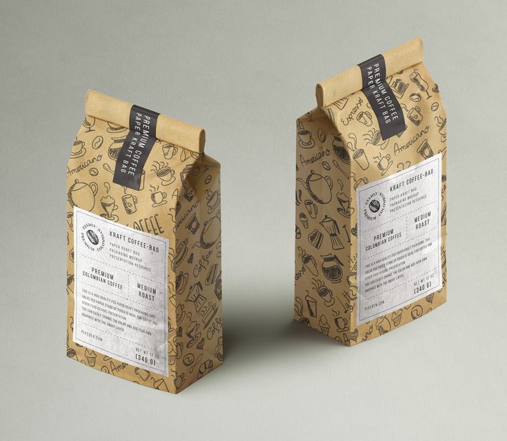 Download Kraft Coffee Bag Packaging Mockup 3 | Psd Mock Up ...