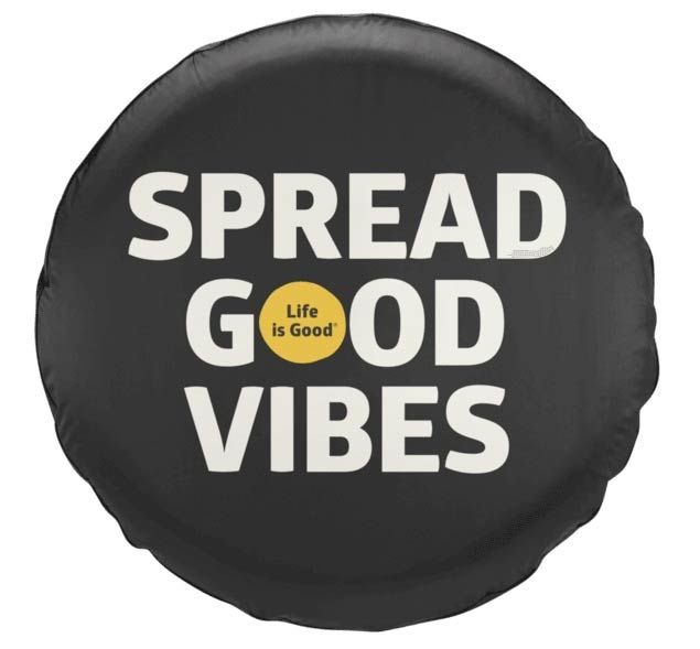 Life Is Good Jeep Wrangler Black White Flag Spare Tire Cover J128516 87 20 Jeep Wrangler Yj Tj Jk Jl Jeep Tire Cover Jeep Wrangler Wheels Tire Cover