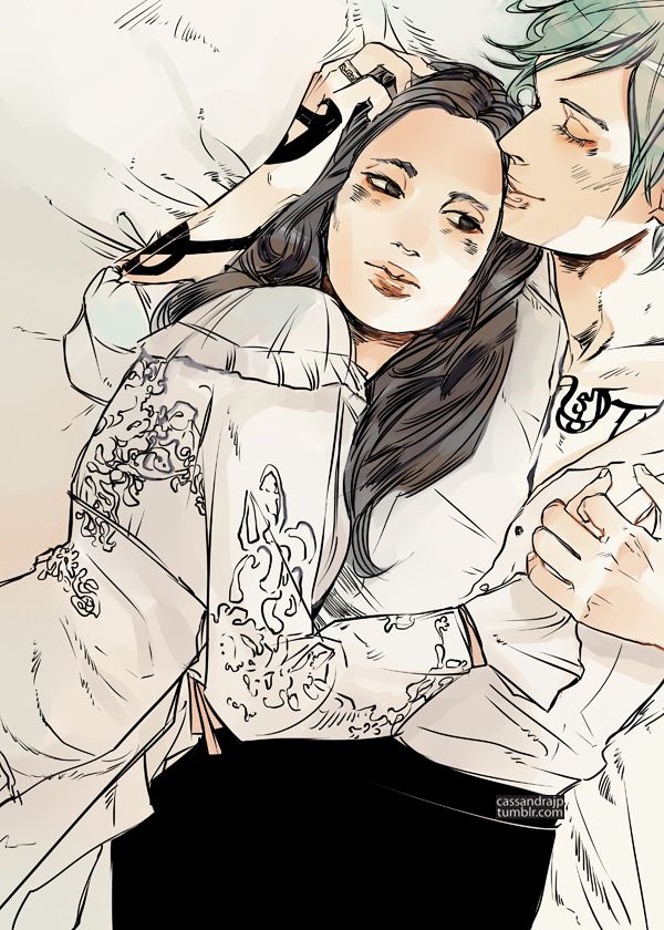 Jem and Tessa fan art TID | As peças infernais, Personagens de livros, Ilustrações