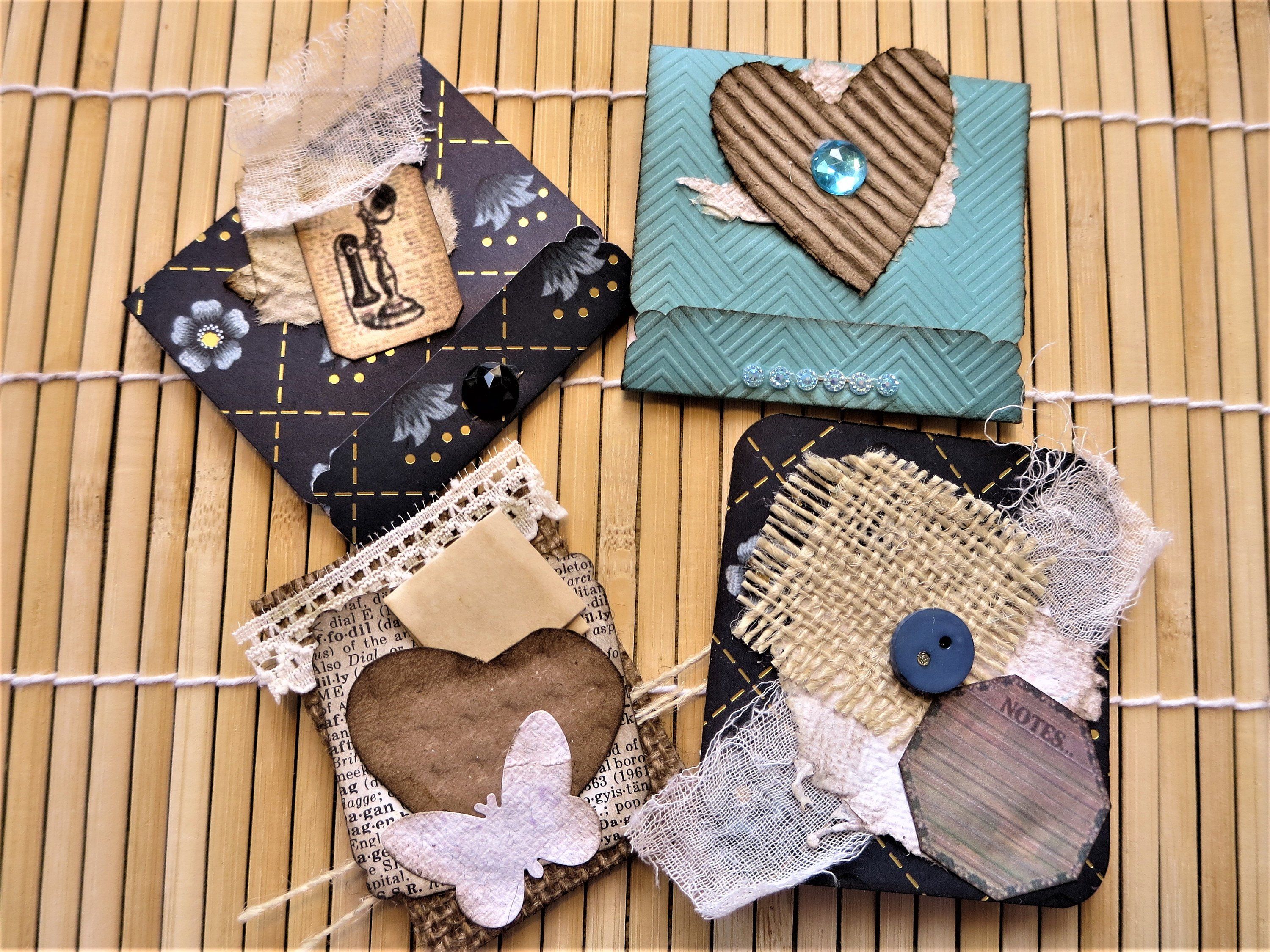 Junk Journal Handmade Ephemera Embellishments/Matchbooks, Cluster ...