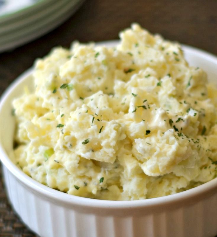 Easy Simple Classic Potato Salad - Happily Unprocessed #potatosalad