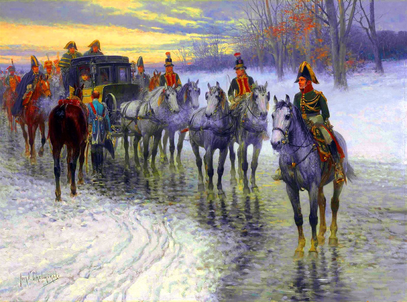 Napoleon's Retreat | Napoleon, 19th century paintings, War art Napoleon Bonaparte Horse Painting