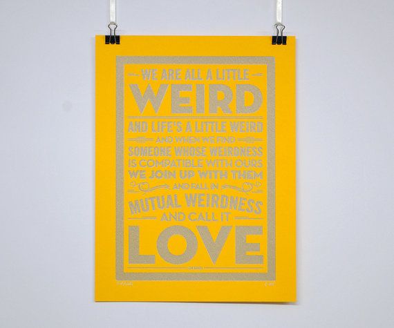 Weird Love Dr Seuss Quote Poster By ChattyNora On Etsy £6060 Amazing Dr Seuss Weird Love Quote Poster Weird Love Dr Seuss Quote Poster By ChattyNora On Etsy £6060 Amazing Dr Seuss Weird Love Quote Poster