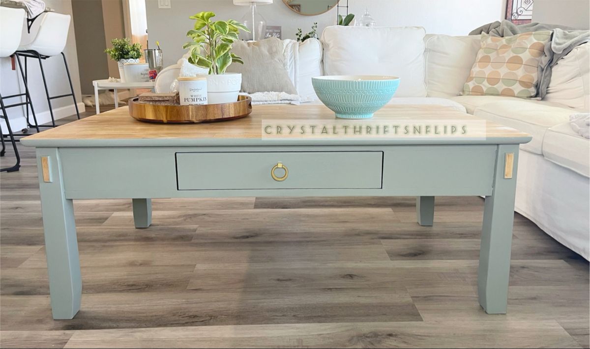 Clink the link to see the before photos ✨ Found this guy for free at my job and decided to give him a coastal fresh new makeover 🏝☀️ Follow me here and instagram for more flips (: Cool Furniture, Entryway Tables, Coastal, Makeover, Guy, Fresh, Awesome, Link, Piecings