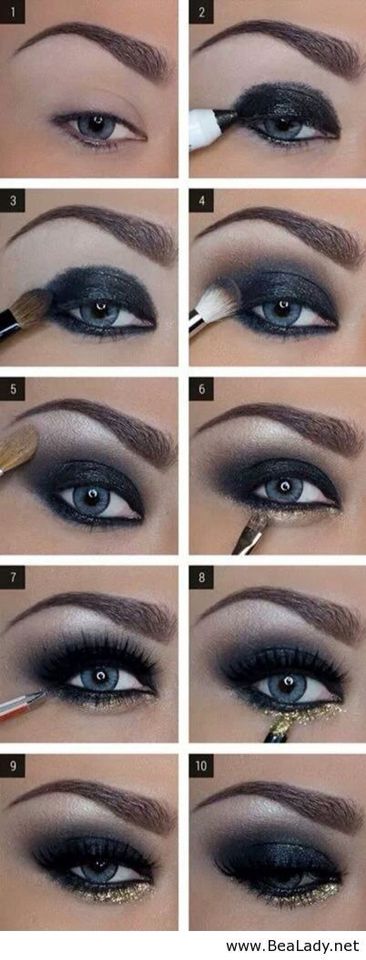 Sombras De Ojos Paso A Paso Maquillaje De Ojos Ahumados Como Maquillar Ojos Ahumados Sombras De Ojos