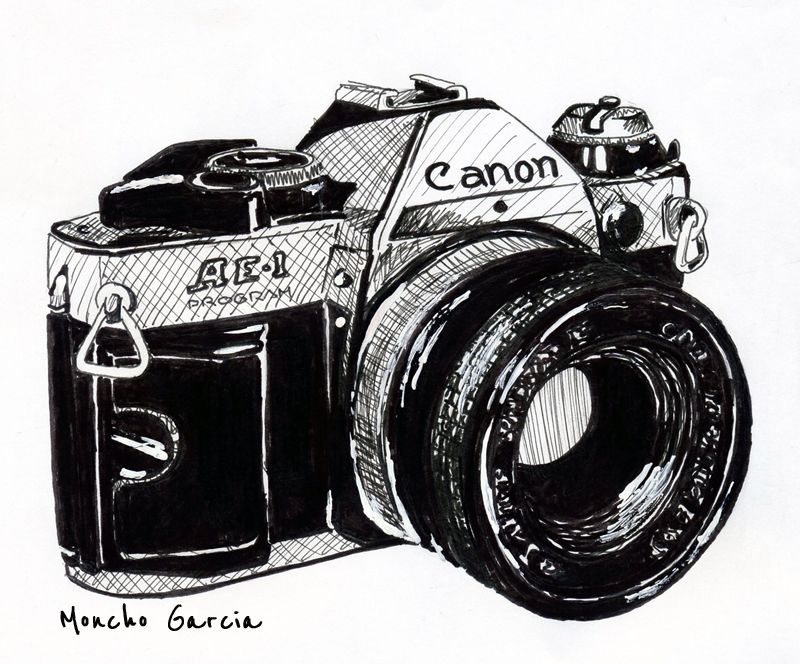 Moncho García Quién Es Canon Cámara De Fotos Dibujo Dibujos Camaras Fotograficas Tatuaje De Cámara