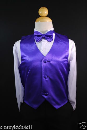 BOW TIE Toddler /& Kids RED VEST LONG NECK TIE Boys Suits /& Tuxedo Sz S-28