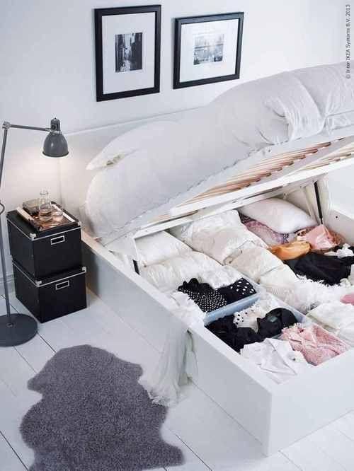 Small Studio Apartment Decorating Ideas Part - 40: Genius Studio Apartments Decorating Ideas - A Bed Frame That Doubles As Storage Spaceu2014life