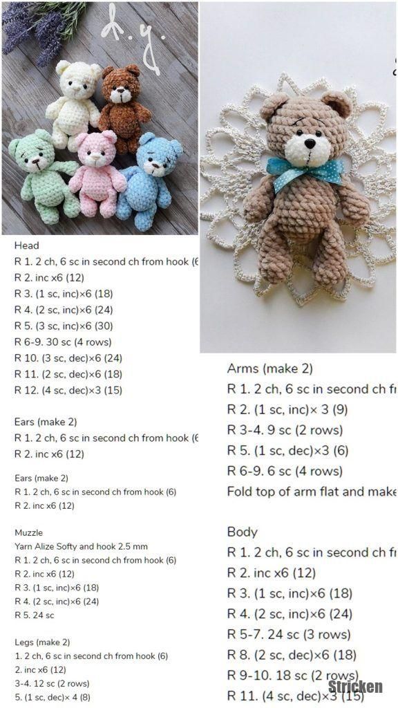 Amigurumi Amigurumi Little Bear Free Häkelanleitung - Amigurumi Crochet #вязаныеигрушки