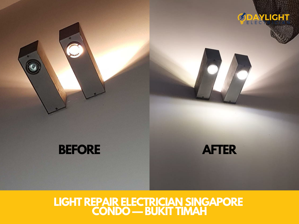 Light Repair Electrician Singapore Condo — Bukit Timah. View more here: https://www.daylightelectrician.com/portfolio/light-repair-electrician-singapore-condo-bukit-timah/. WhatsApp us for guaranteed transparent and honest pricing: +65 8241 0032. #DaylightElectrician #DaylightElectricianSG #DaylightElectricianSingapore Portfolio Lighting, Electrician Services, Bukit Timah, Power Trip, Honest, Singapore, Condo, Guaranteed, Knowledge