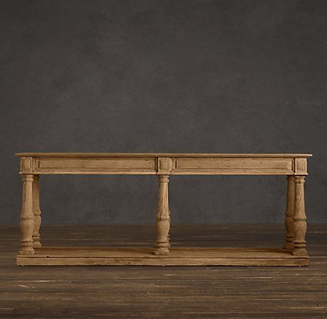 Distressed Rectory Large Console Table