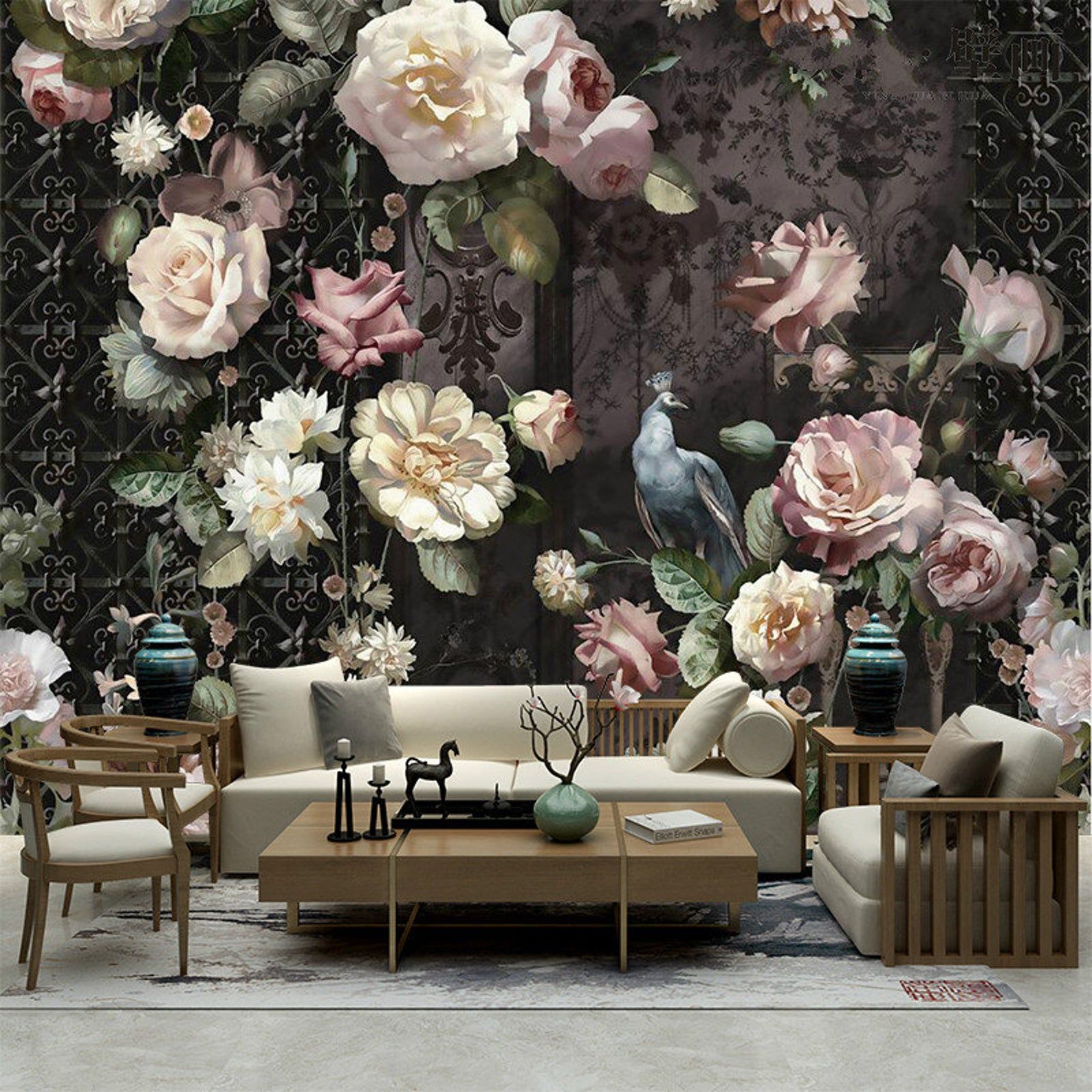 Téléchargement gratuit Images Oil Painting Dutch Victorian Flowers Floral Wallpaper Wall Etsy dernière par