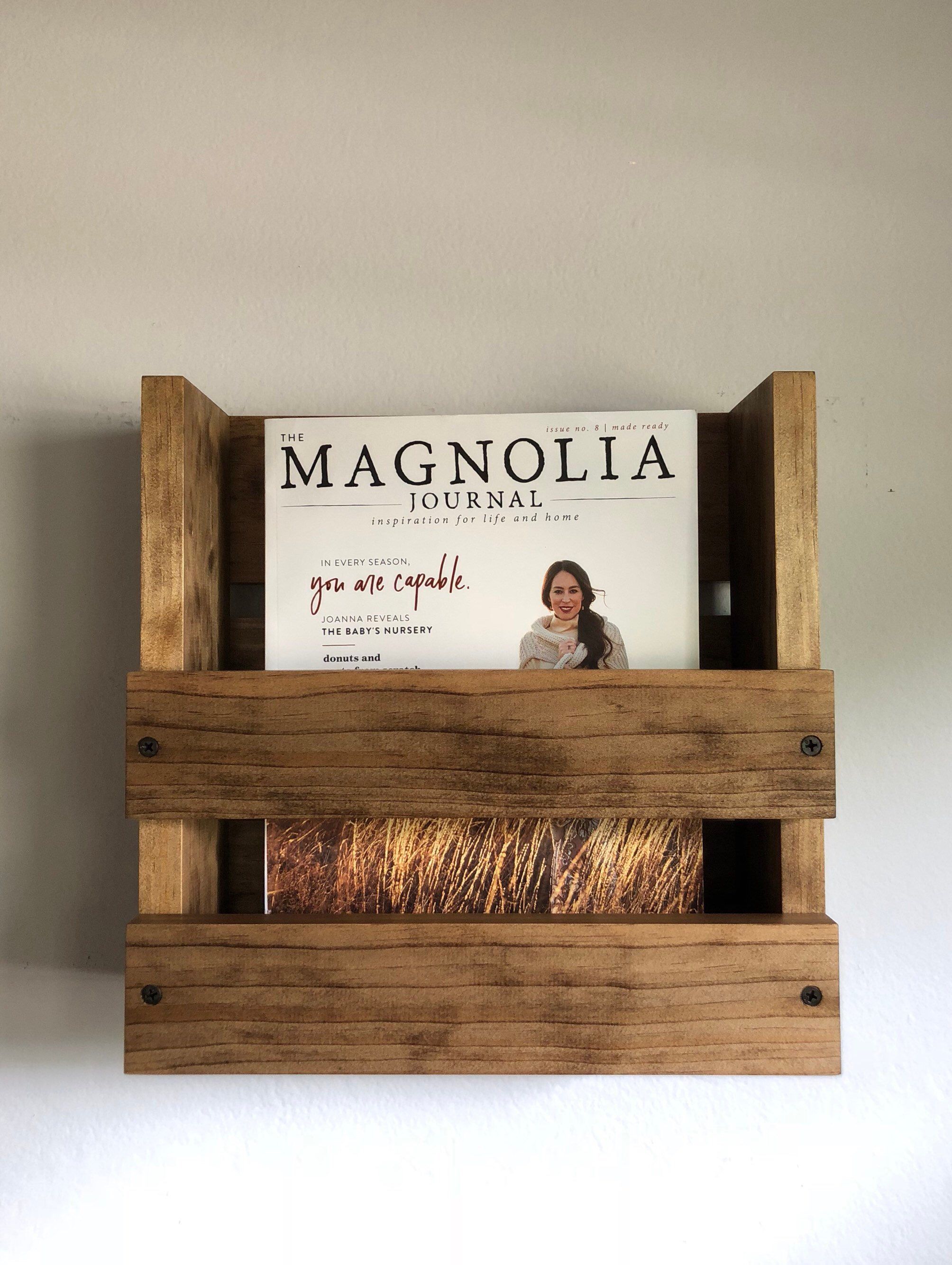 Magazine Holder Office Paper Organizer Wall Mounted Recipe Box Wall Mounted Recipe Box