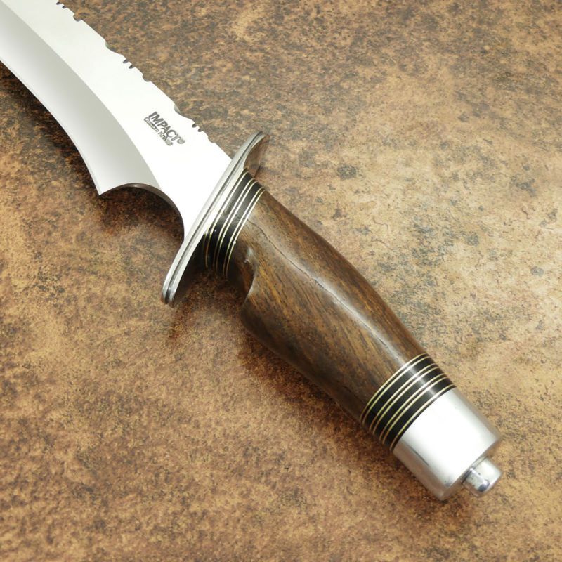 Hand Made By Impact Cutlery 1 Of A Kind Custom D2 Bowie Knife Burl Wood Handle Wood Handle Burled Wood Bowie Knife
