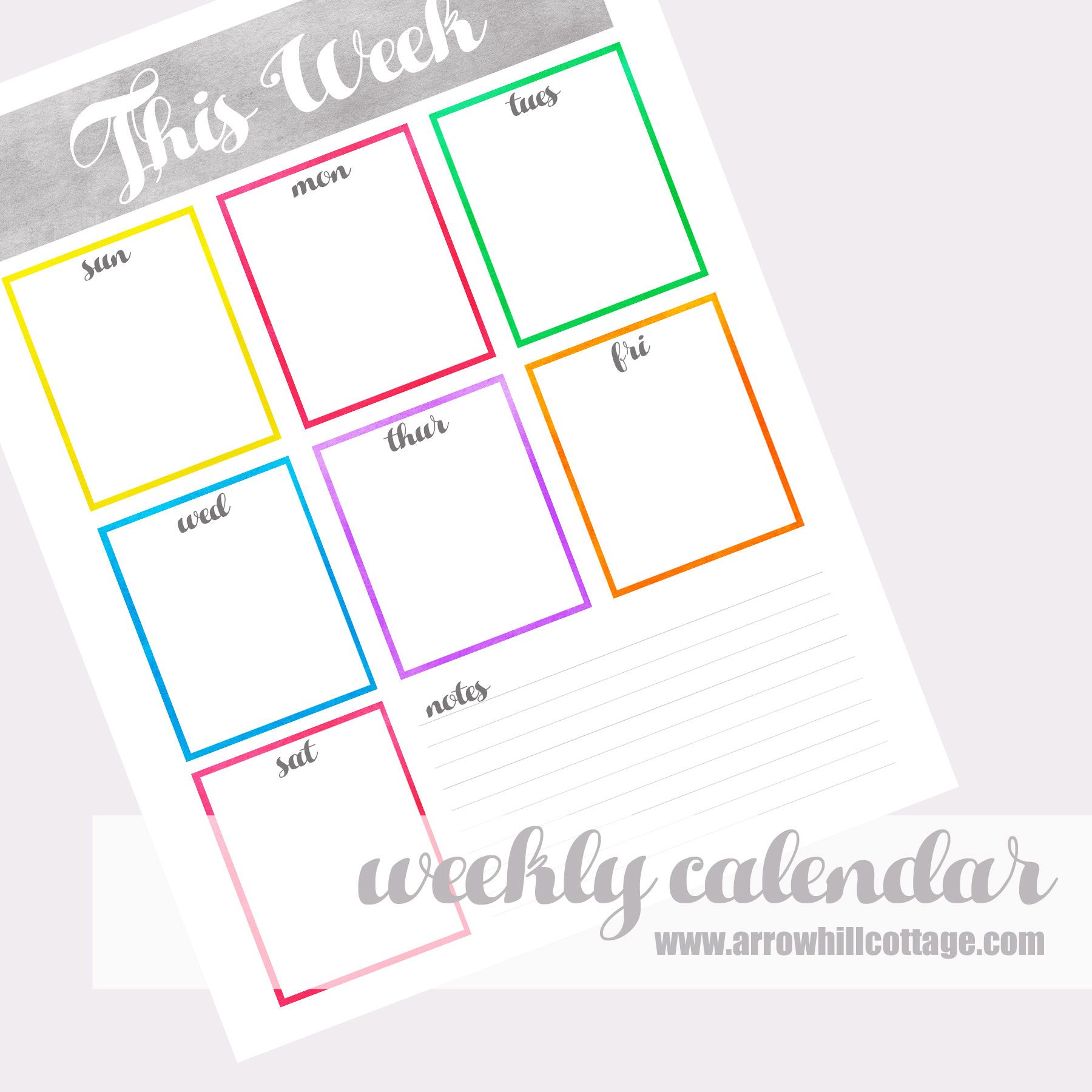 week at a glance