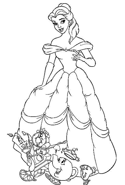 disney princess belle beatifull coloring page disney coloring