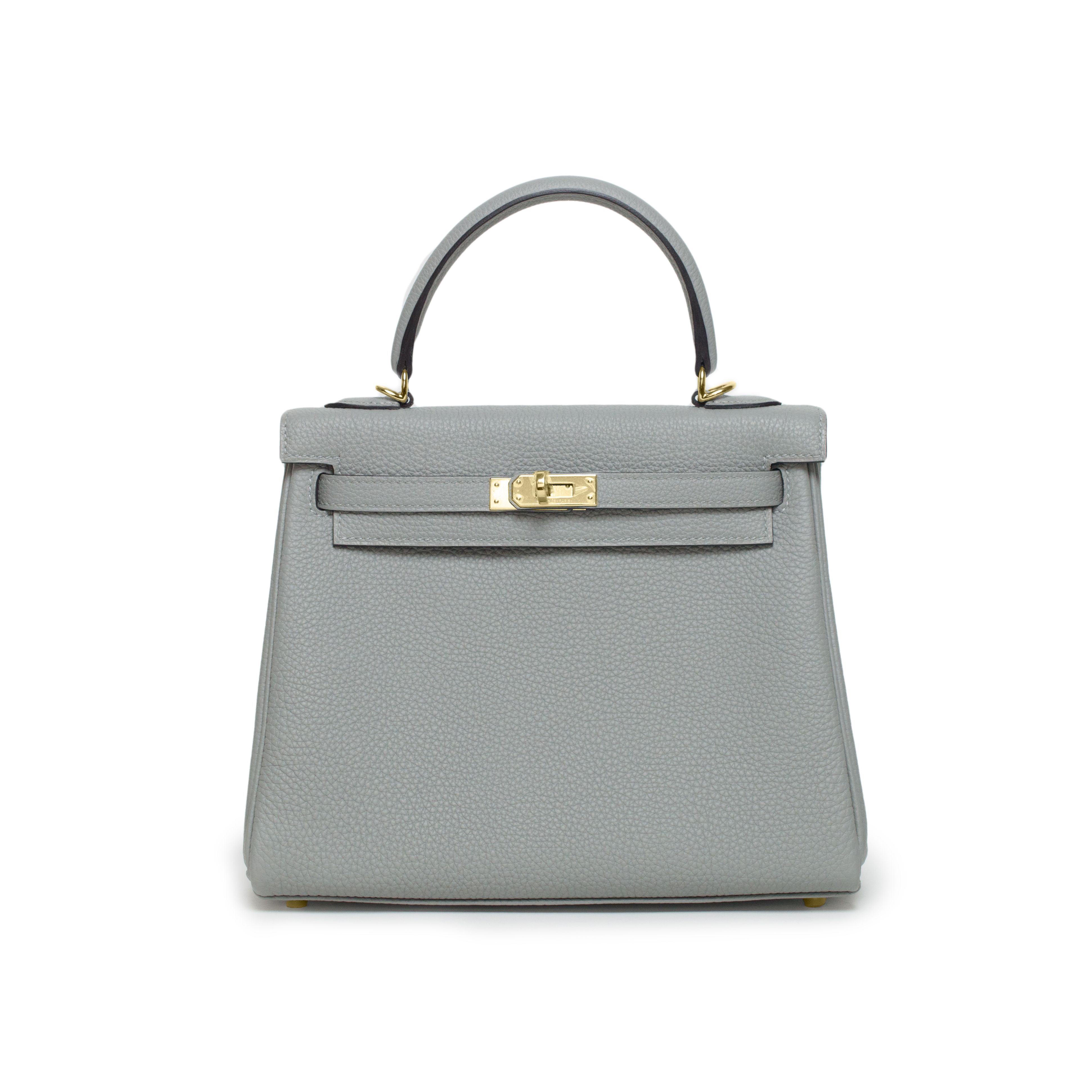 Hermes Kelly 25 Gris Mouette Togo Gold Hardware Hermes Kelly 25, Togo, Gold Hardware, 25th, Top Handle Bag, Bags