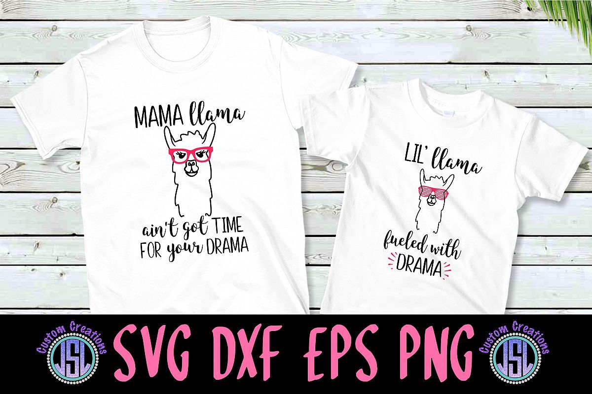 Download Mother Daughter Set of 2 | Llama Drama| SVG DXF EPS PNG File (249587) | SVGs | Design Bundles ...