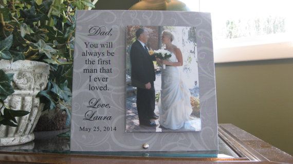 Father Of Bride Picture Frame Daughter Father Daughter Wedding Gift Of The By Adawndesigncreation 39 00
