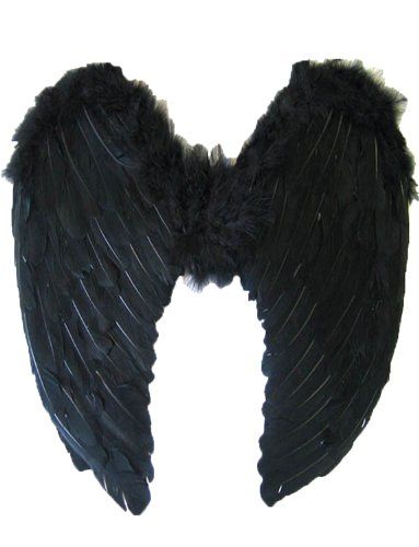 Angel Fairy Fancy Dress Feather Wings Halo Tutu Costume Outfit RED BLACK WHITE
