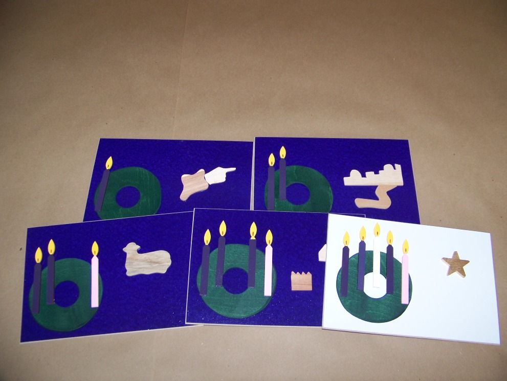 Godly Play supplier US GP301 BDBAdvent Cards, assembled (5)Dark Blue