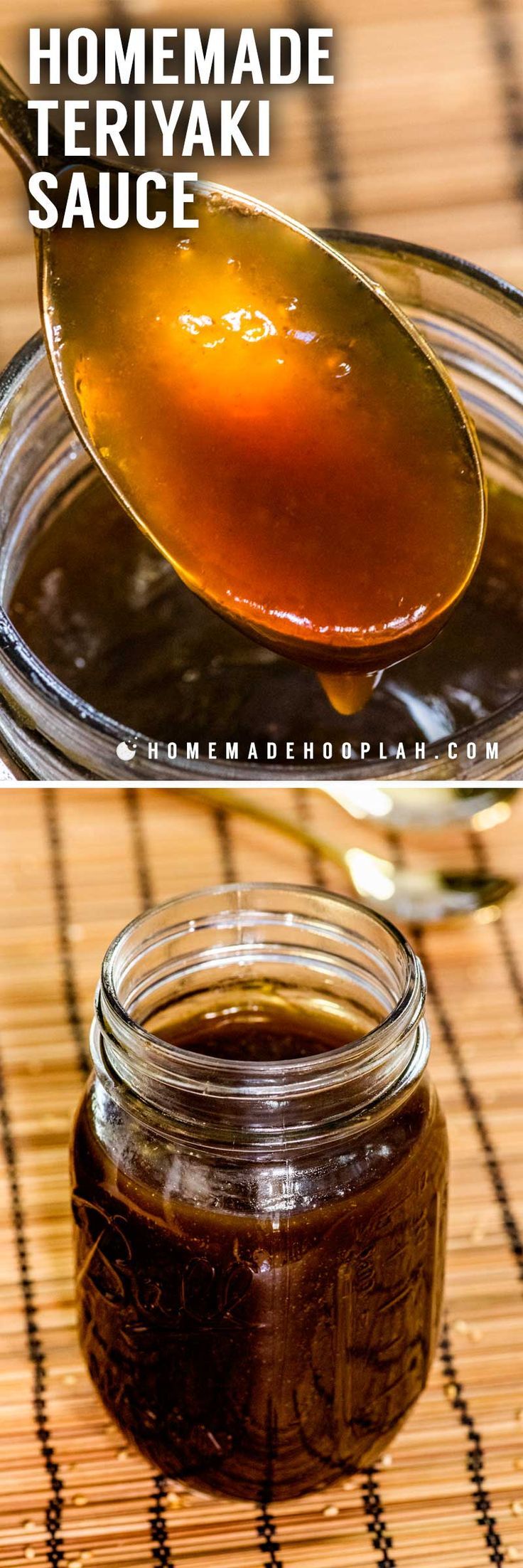 Homemade Teriyaki Sauce! Whether you love Asian-style dishes or just need a tasty sauce for dipping, this homemade teriyaki sauce is fast to make and easy to adjust to your tastes. | HomemadeHooplah.com Receta Salsa Teriyaki, Teriyaki Sauce Recipe, Homemade Teriyaki Sauce, Homemade Sauce, Sauce Recipes, Homemade Recipes, Chicken Recipes, Marinade Sauce, Soy Sauce
