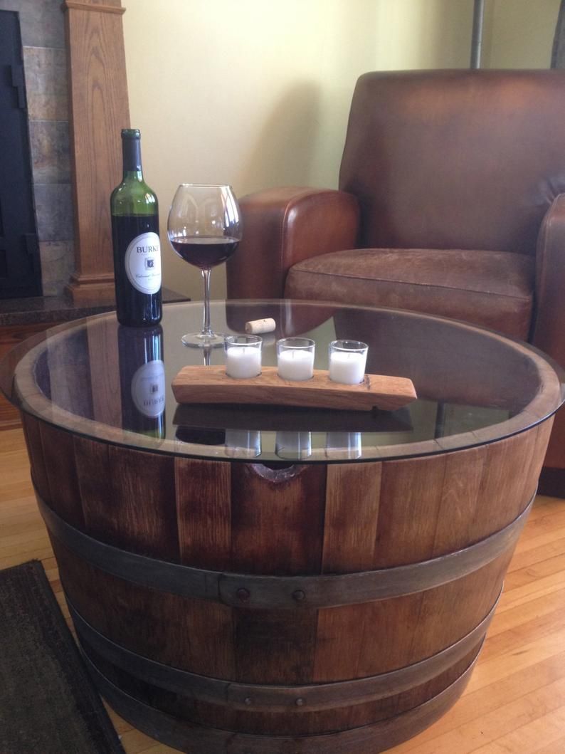 41++ Wine barrel coffee table with glass top ideas in 2021 