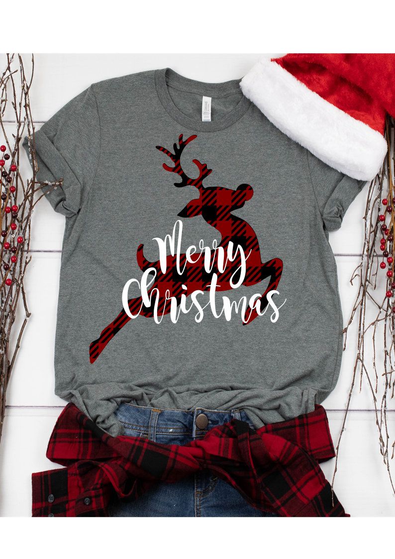 Download Christmas SVG Buffalo Plaid Reindeer SVG Reindeer Svg ...