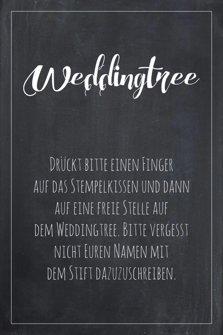 Weddingtree Schild für die Hochzeit im Tafel-Look. Finde hier viele weitere Vor...