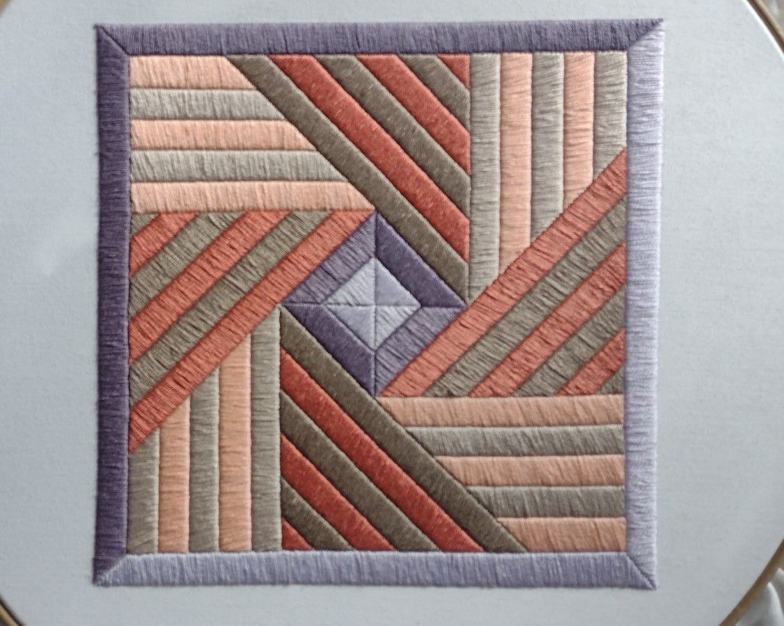 Needlepoint Handpainted Geometric Canvas GEO-2245 Navy Challah Cover Needlepoint Handpainted Geometric Canvas GEO-2245 Navy Challah Cover