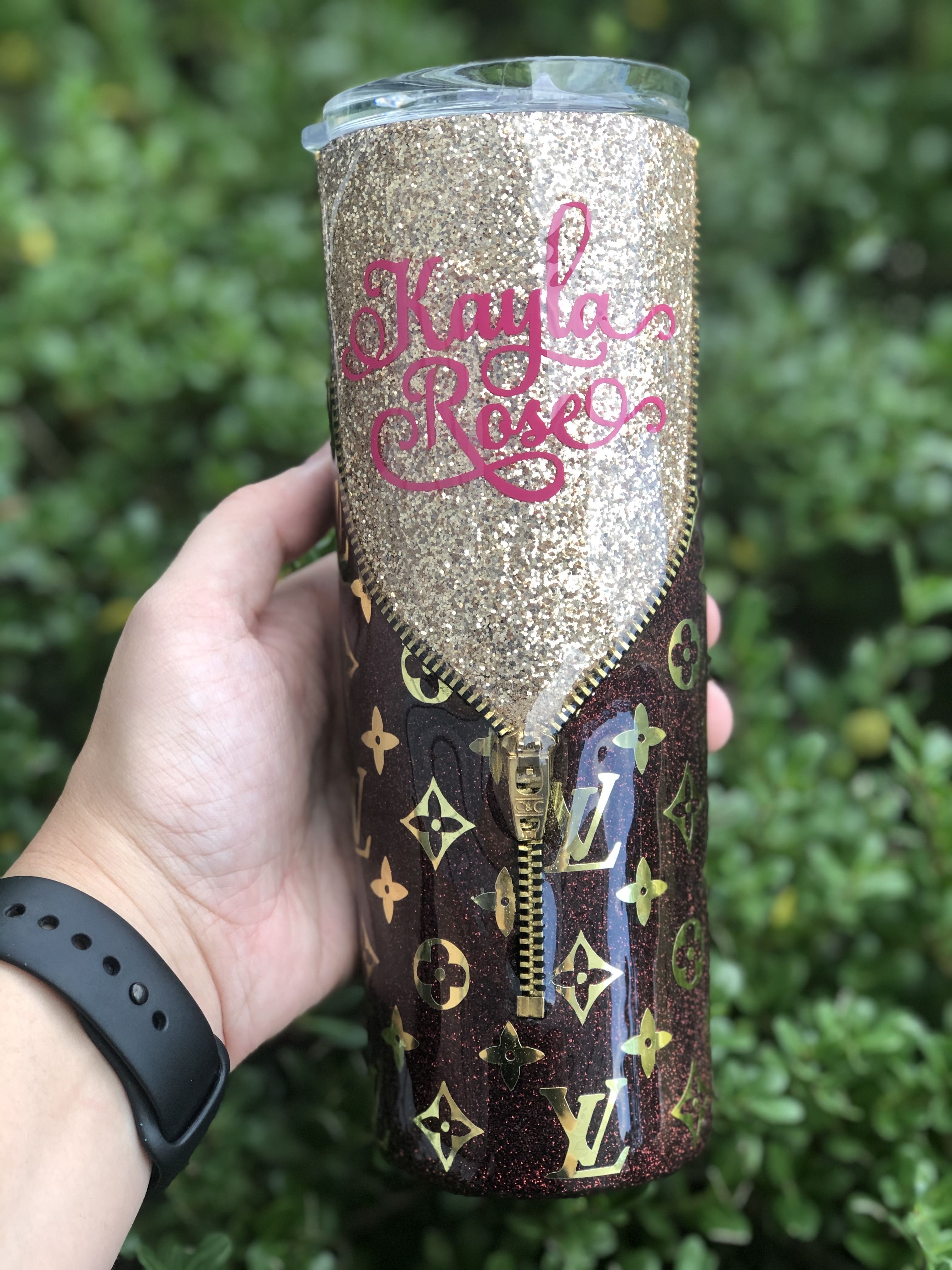 Louis Vuitton Inspired Custom Skinny Tumbler