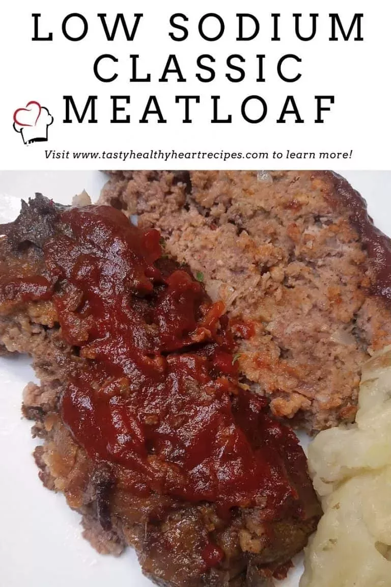 Low Sodium Meatloaf - Tasty, Healthy Heart Recipes Low Sodium Bread, No Sodium Foods, Low Sodium Meals, Heart Healthy Recipes Low Sodium, Heart Healthy Diet, Healthy Eating, Heathy, Clean Eating, Beef Recipes